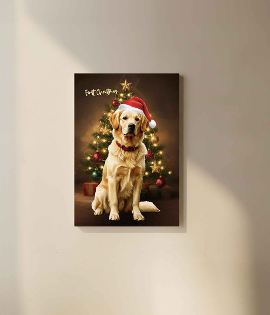 Custom Pet Portrait - Canvas (Themed Background)