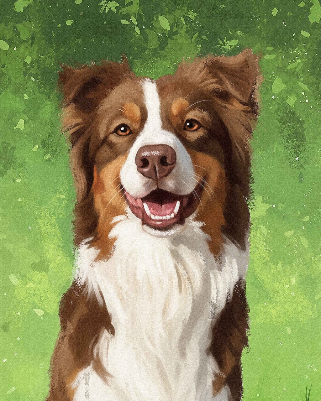 Custom Pet Portrait - Canvas (Themed Background)