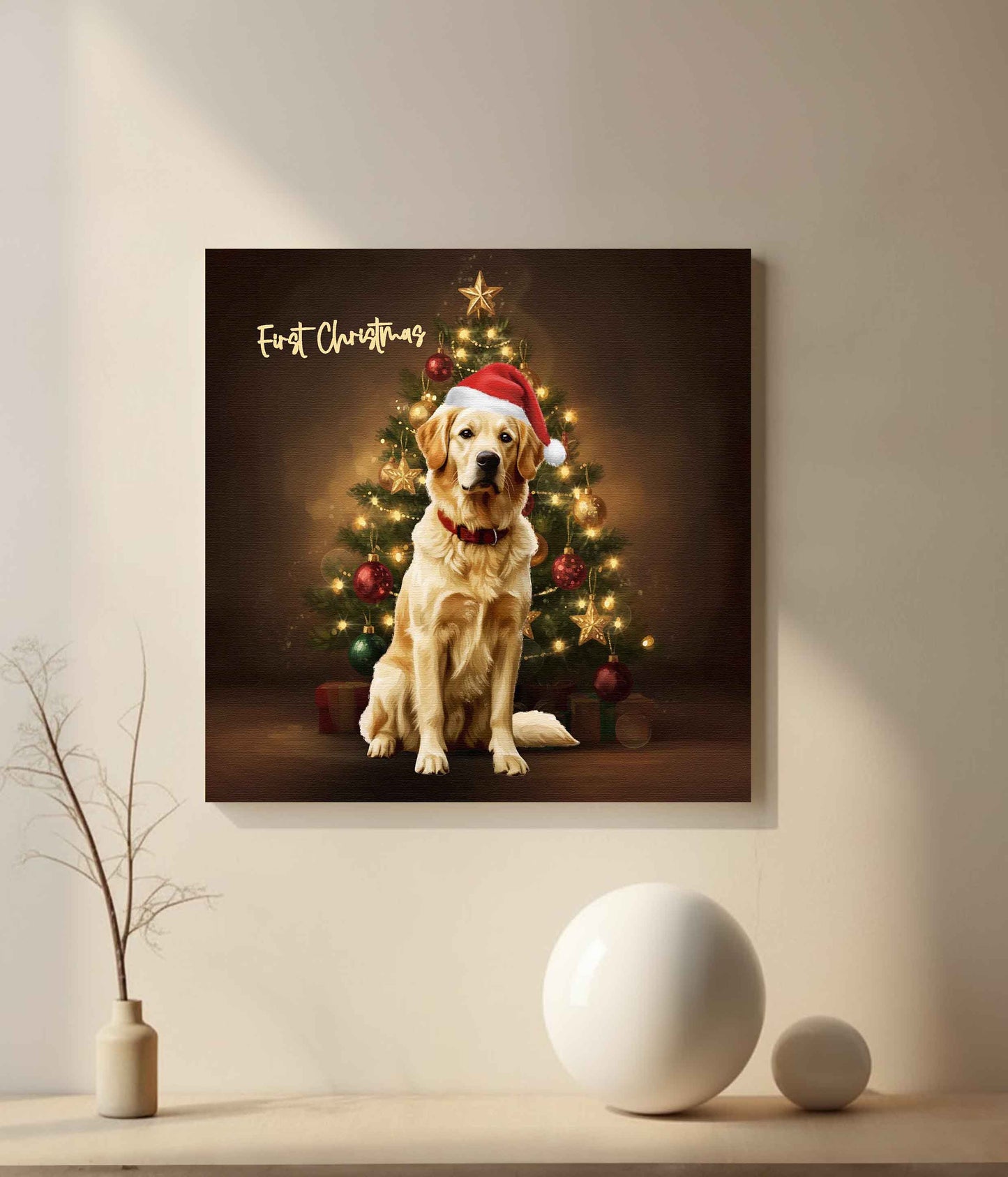 Custom Pet Portrait - Canvas (Themed Background)