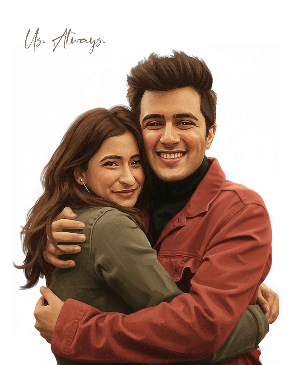 Custom Couple Portrait - Canvas